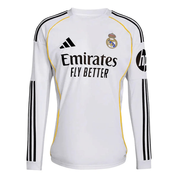 Camisa Real Madrid Home 2025/26 Manga Longa
