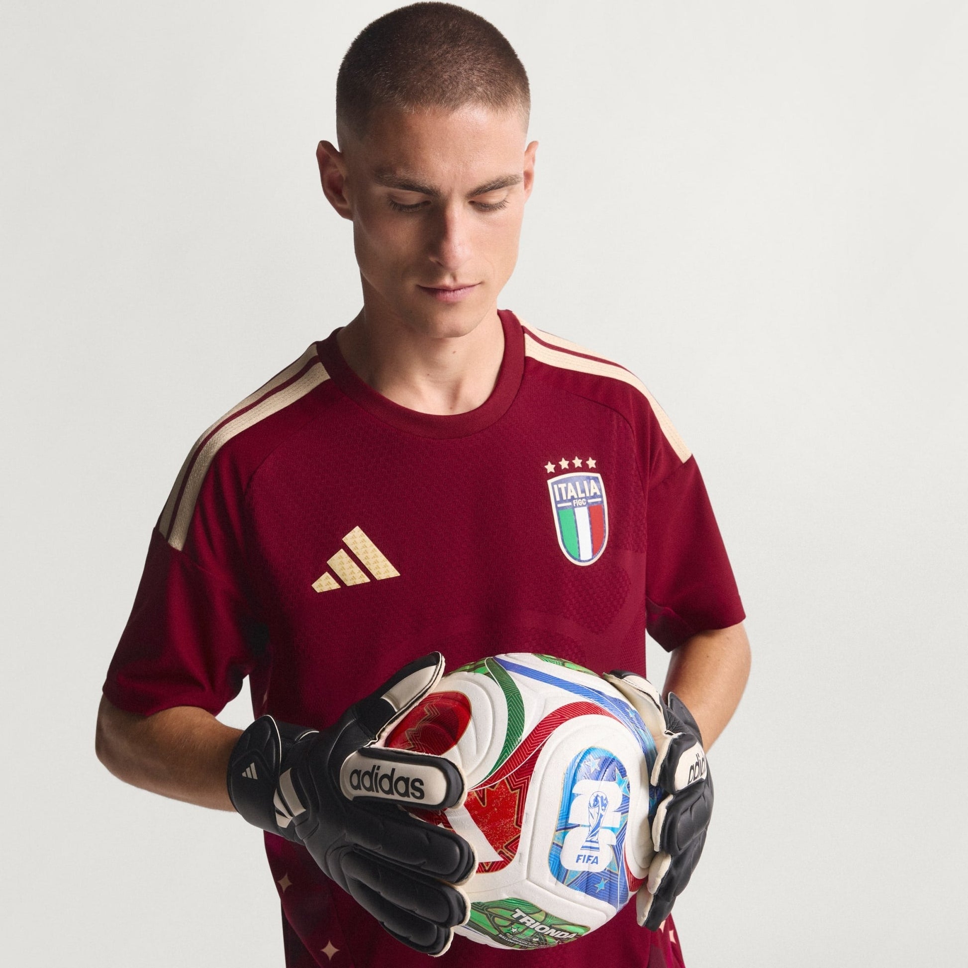 Camisa Goleiro Italia 2026/27 I Jogador - vista frontal