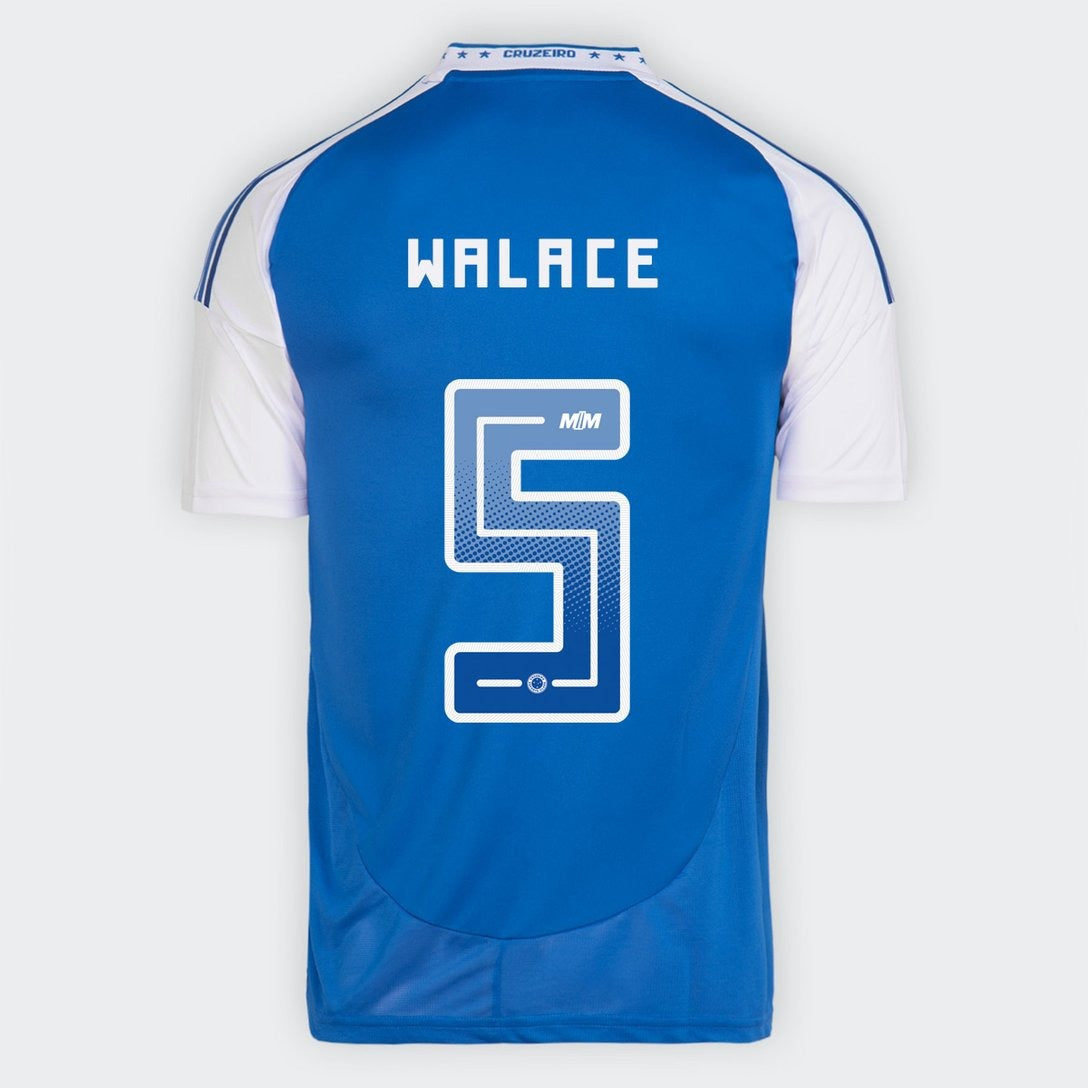 Camisa Adidas Cruzeiro 2025/26 I WALACE N° 5 - vista frontal
