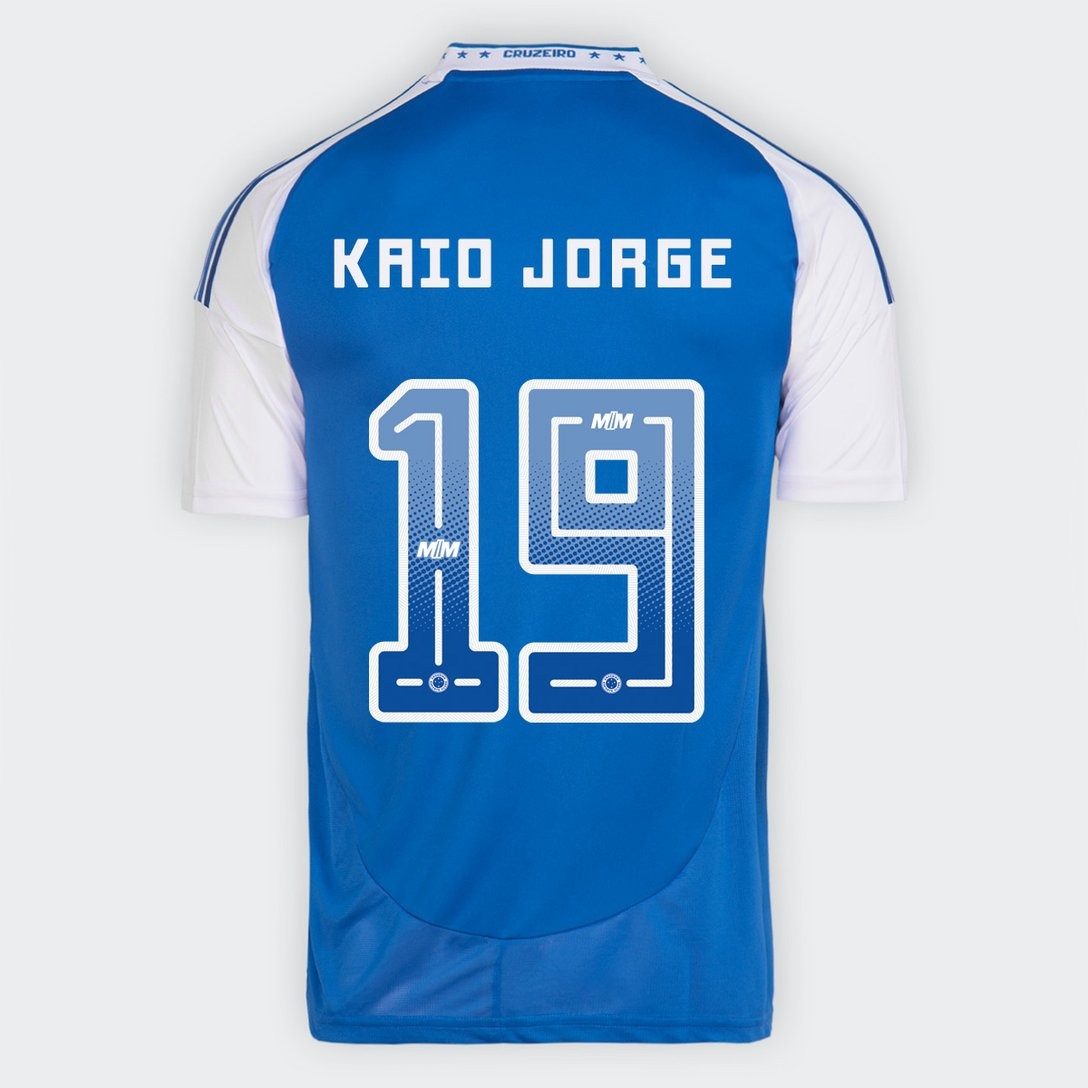 Camisa Adidas Cruzeiro 2025/26 I KAIO JORGE N° 19 - vista frontal