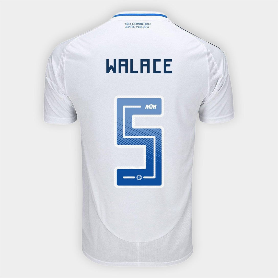 Camisa Adidas Cruzeiro 2025/26 II WALACE N° 5 - vista frontal
