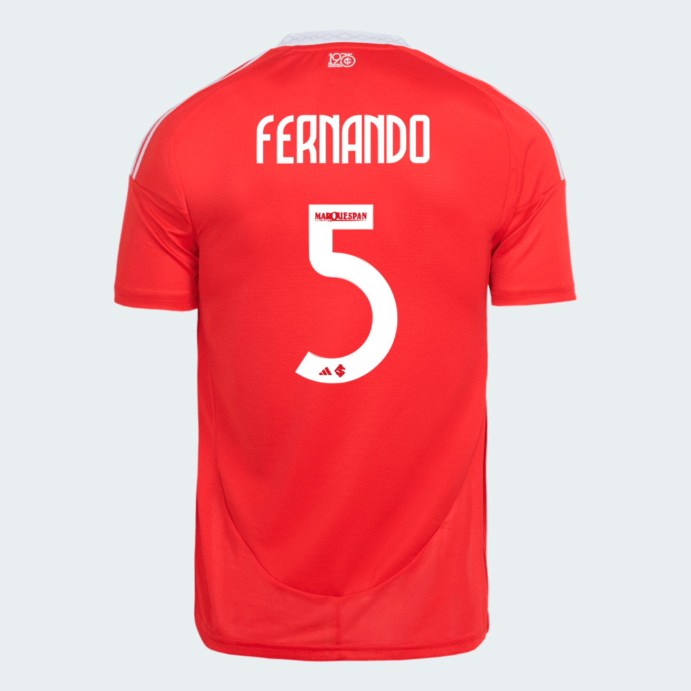 Camisa Adidas Internacional 2025/26 I - Fernando N° 5 - vista frontal