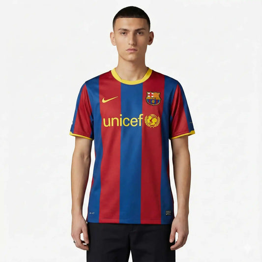 Camisa Barcelona Titular 10/11 - Versao Retro - vista frontal
