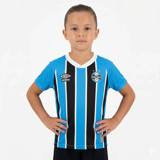 Conjunto Infantil Gremio 2025/26 I - vista frontal