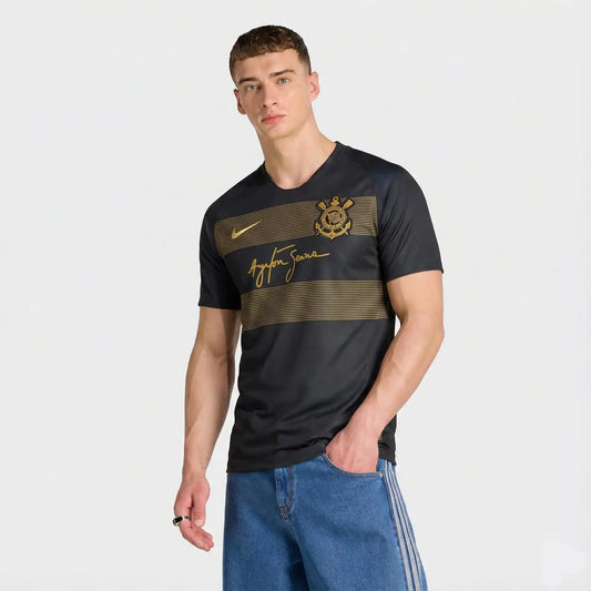 Camisa Corinthians II 18/19 Ayrton Senna - Versao Retro - vista frontal