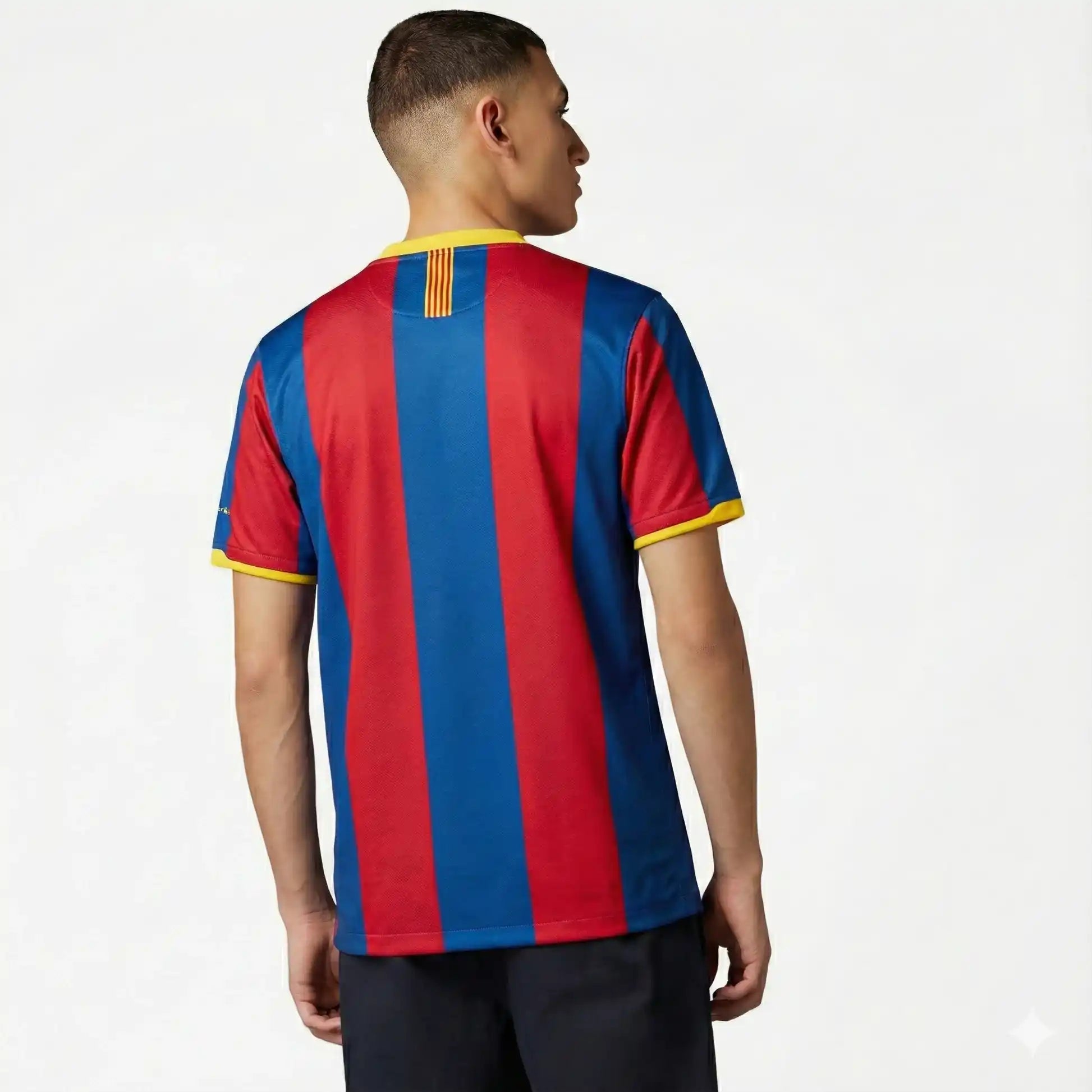 Camisa Barcelona Titular 10/11 - Versao Retro - vista traseira