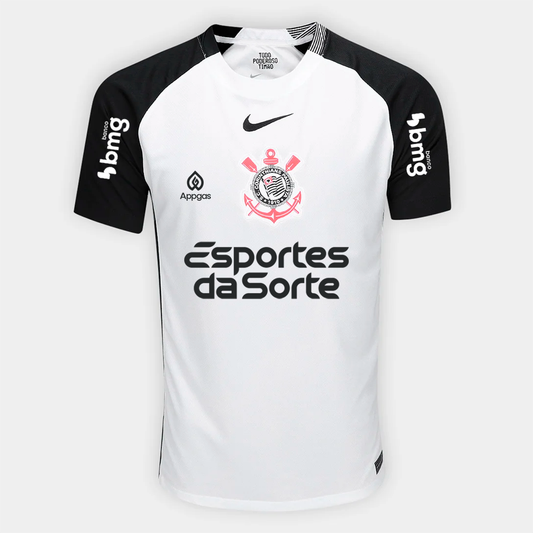 Camisa Nike Corinthians 2025/26 I Torcedor Com Patrocinios - vista frontal