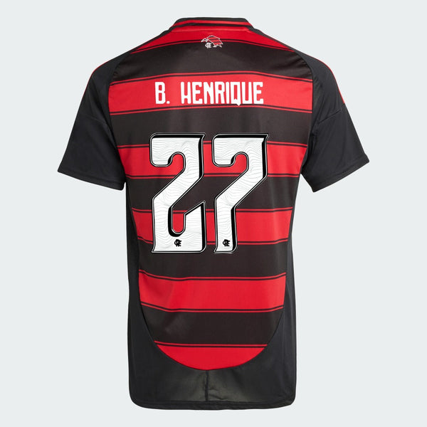 Camisa Adidas Flamengo 2025/26 I B. HENRIQUE N° 27