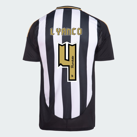 Camisa Adidas Atletico Mineiro 2025/26 I LYANCO N° 4 - vista frontal