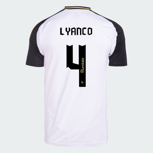 Camisa Adidas Atletico Mineiro 2025/26 II LYANCO N° 4 - vista frontal