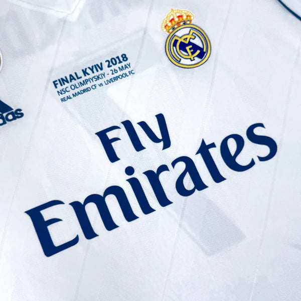 Camisa Retrô Real Madrid 2017/18 Home Manga Longa