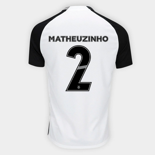 Camisa Corinthians 2025/26 I MATHEUZINHO N° 2 - vista frontal