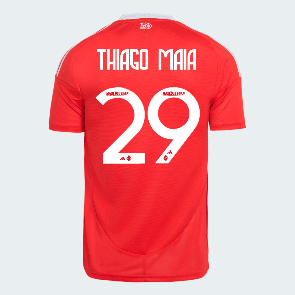 Camisa Adidas Internacional 2025/26 I - Thiago Maia N° 29 - vista frontal