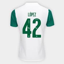 Camisa Puma Palmeiras 2025/26 II - LOPEZ N° 42 - vista frontal
