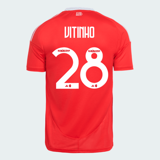 Camisa Adidas Internacional 2025/26 I - Vitinho N° 28 - vista frontal
