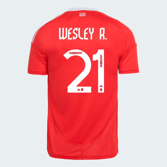 Camisa Adidas Internacional 2025/26 I - Wesley R. N° 21 - vista frontal