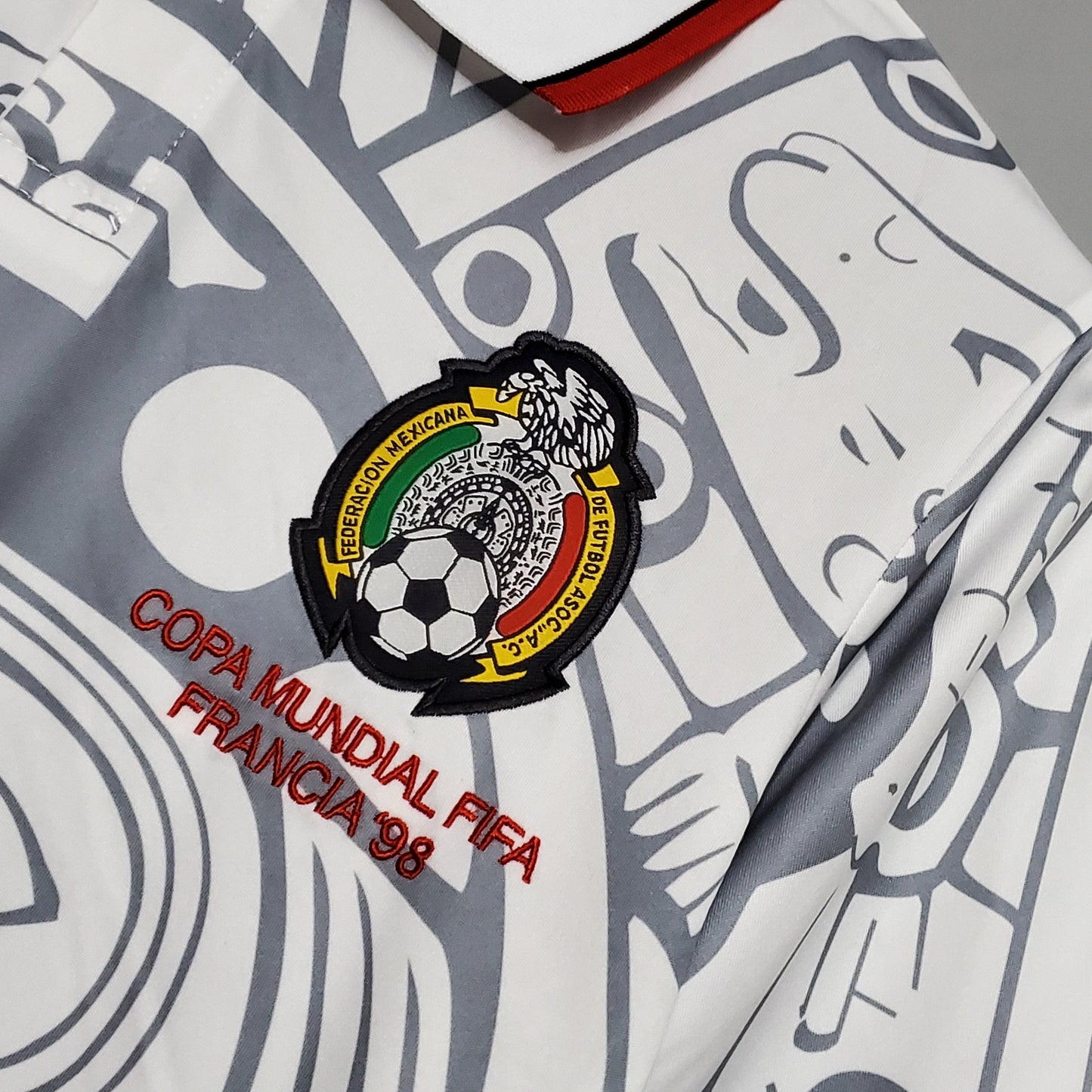 Camisa Mexico Reserva 1998 - Versao Retro - vista traseira