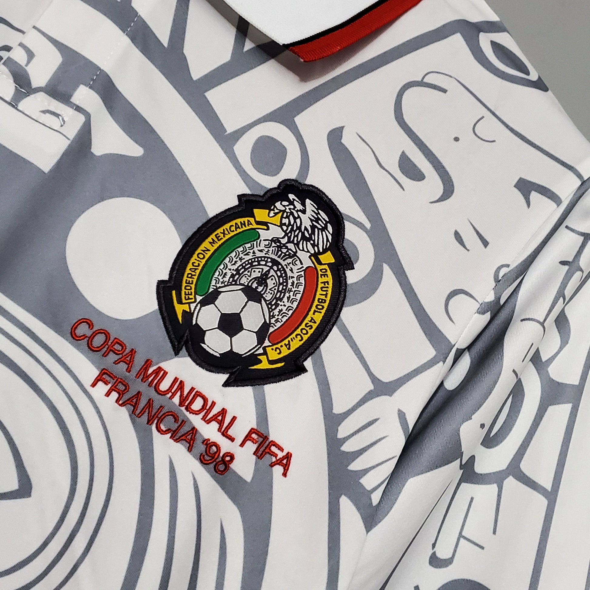 Camisa Mexico Reserva 1998 - Versao Retro - vista traseira