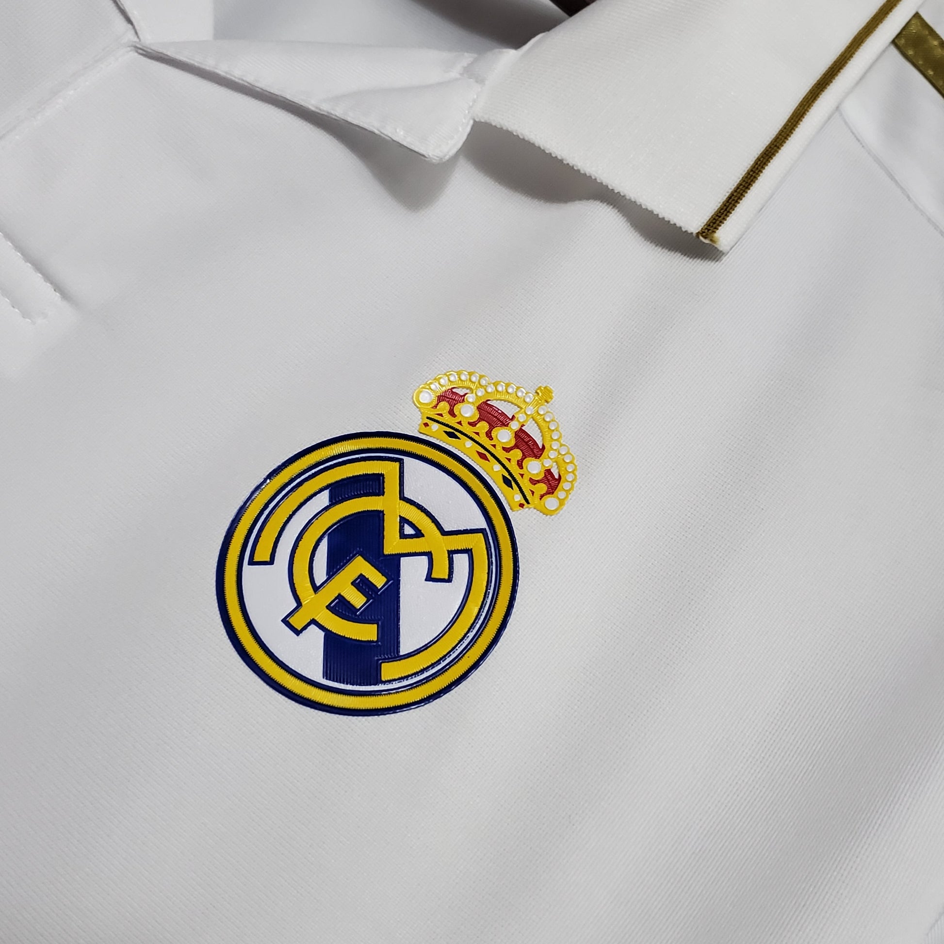 Camisa Real Madrid Titular 11/12 - Versao Retro Manga Longa - vista traseira