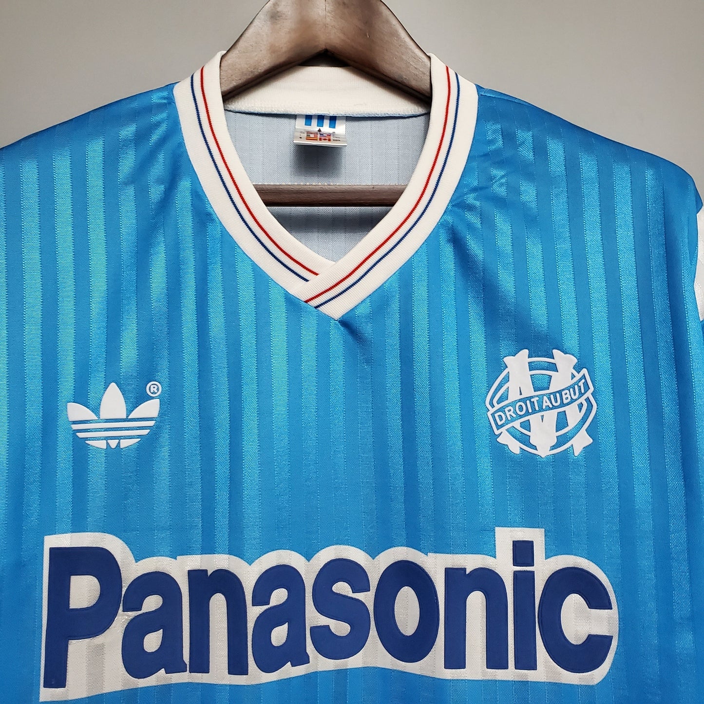 Camisa Olympique de Marseille Reserva 90/91 - Versao Retro - detalhe