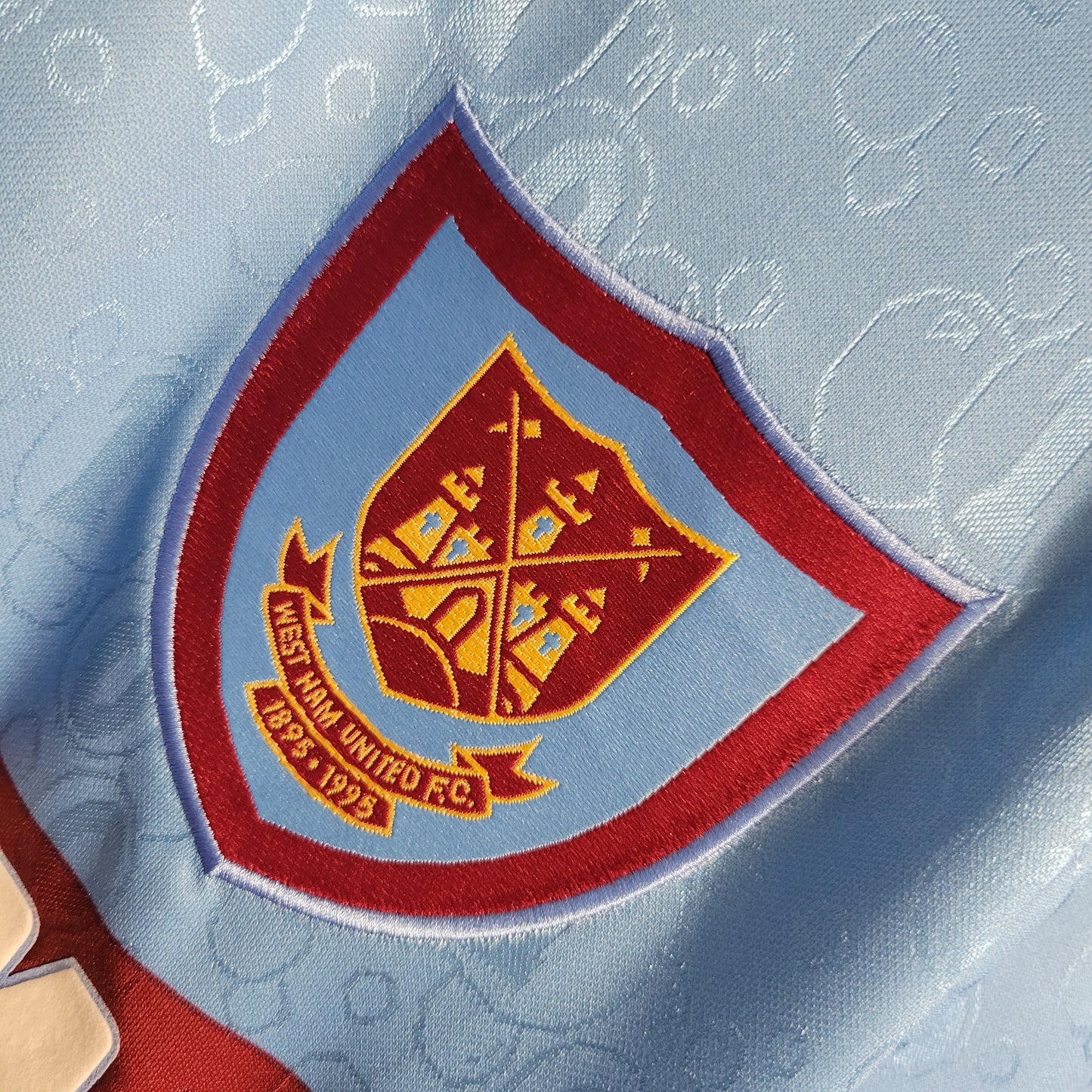 Camisa West Ham Reserva 95/97 - Versao Retro - detalhe