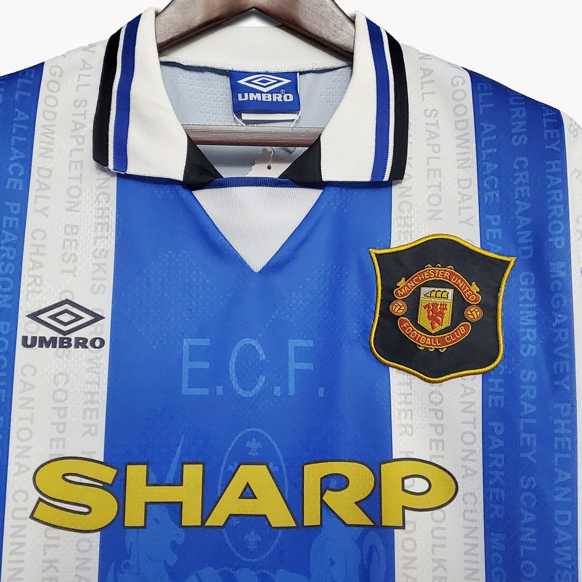Camisa Manchester United 1994 - Versao Retro - detalhe