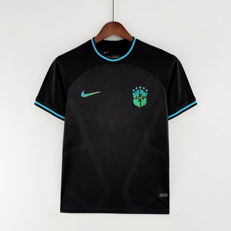 Camisa Seleção Brasil 2022/22 Edição Limitada Preta e Azul