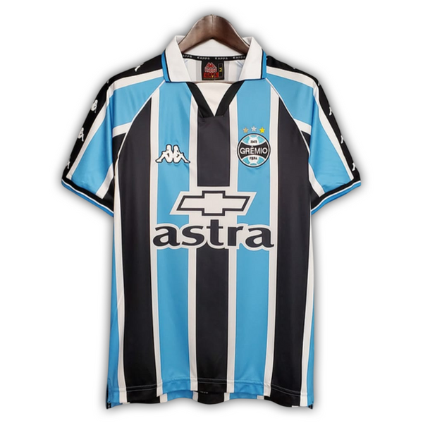 Camisa Grêmio Home 2000/01 - Retrô Masculino - Tricolor