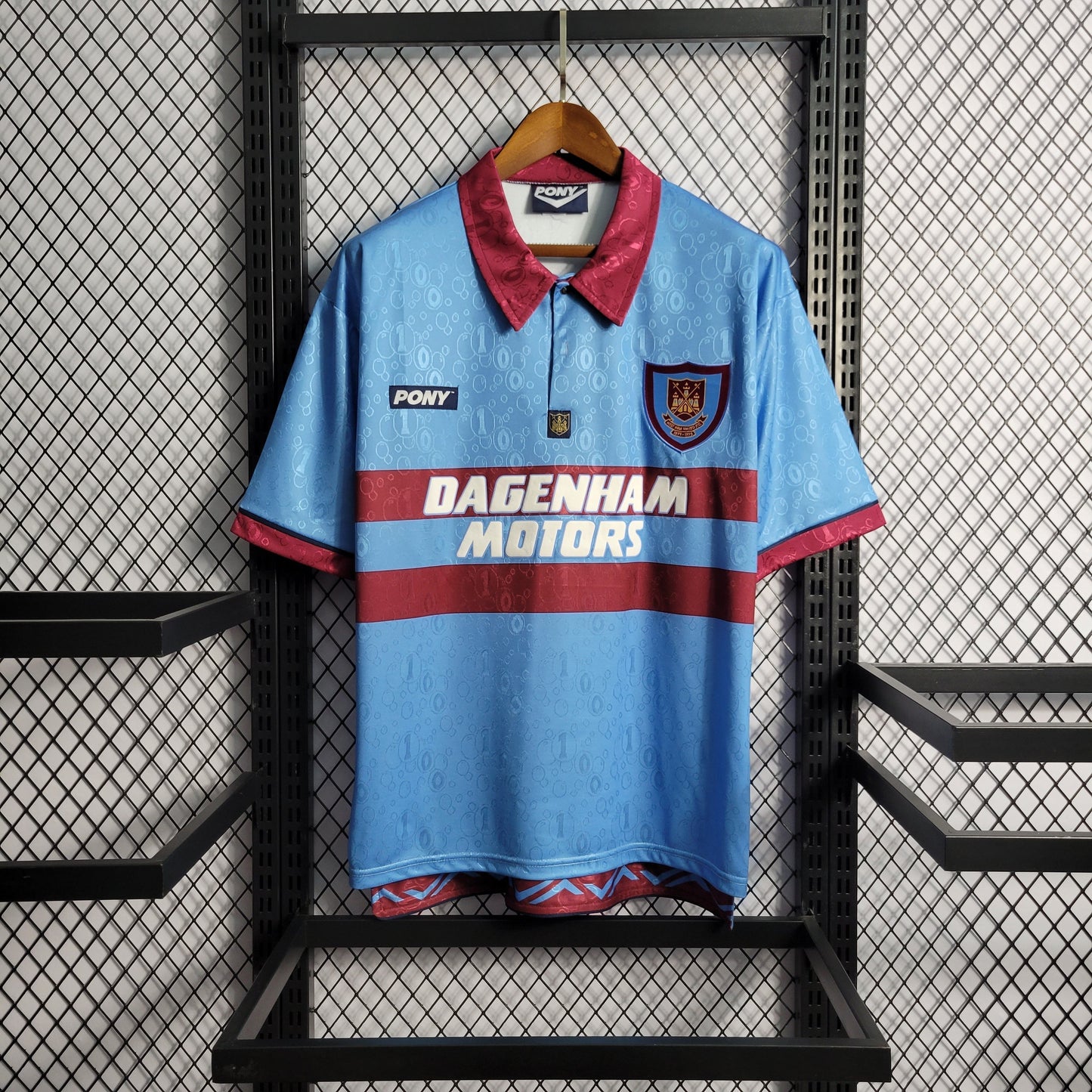 Camisa West Ham Reserva 95/97 - Versao Retro - vista traseira