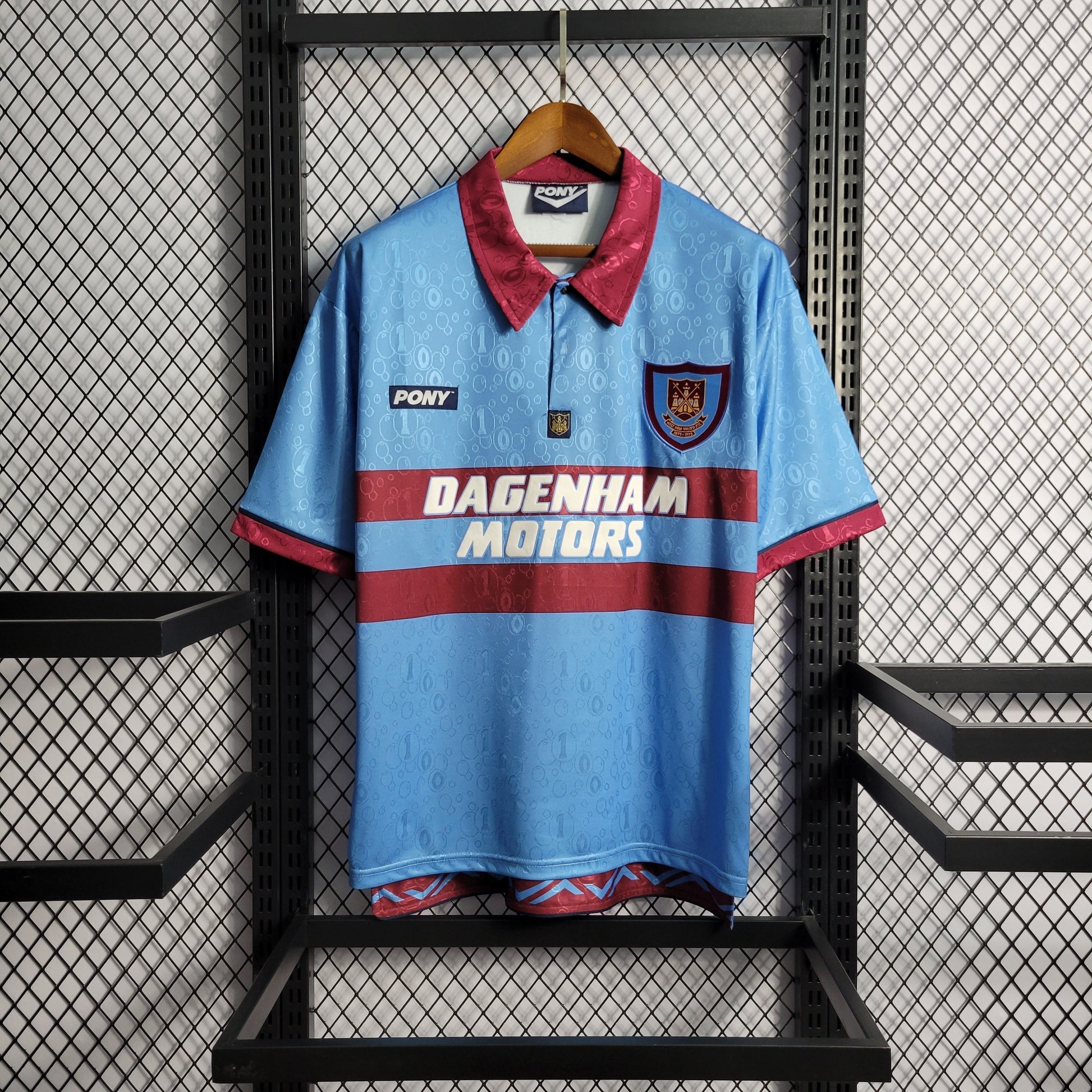 Camisa West Ham Reserva 95/97 - Versao Retro - vista traseira