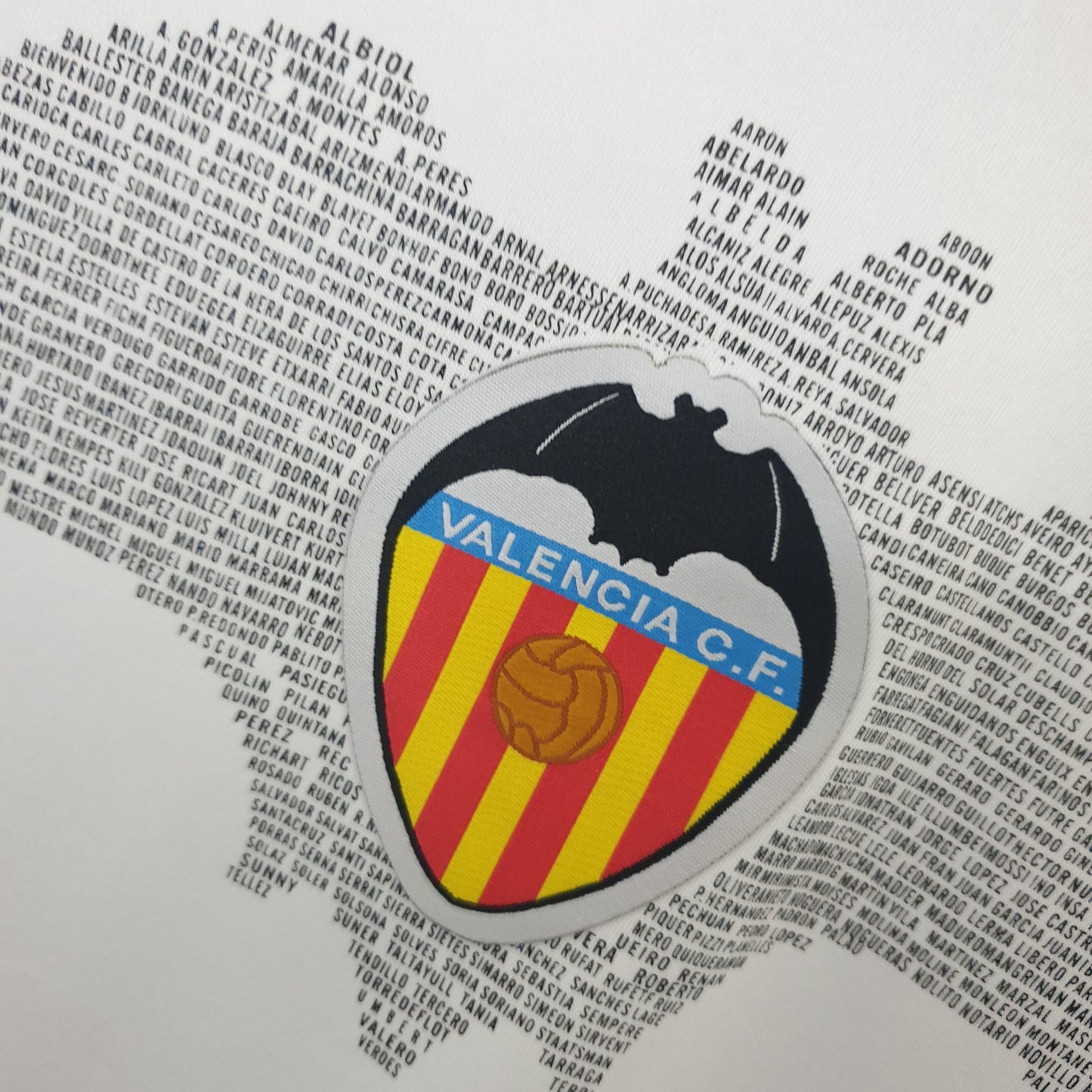 Camisa Valencia Titular 09/10 - Versao Retro - vista traseira