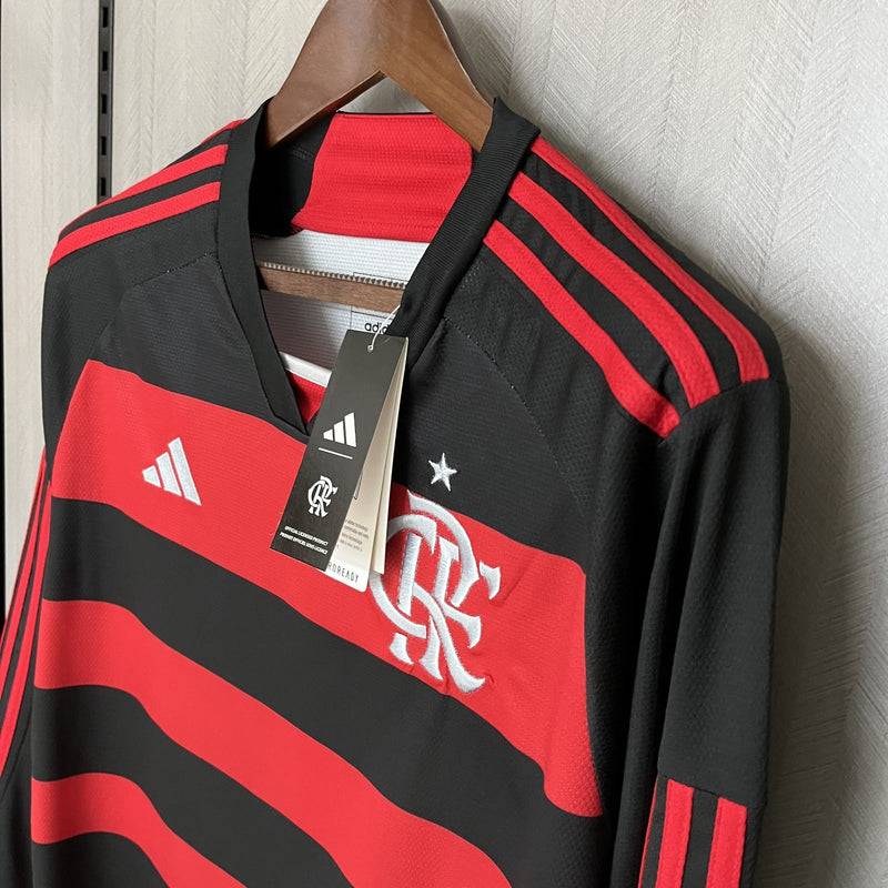 Camisa Flamengo Manga Longa 2024/25 Home