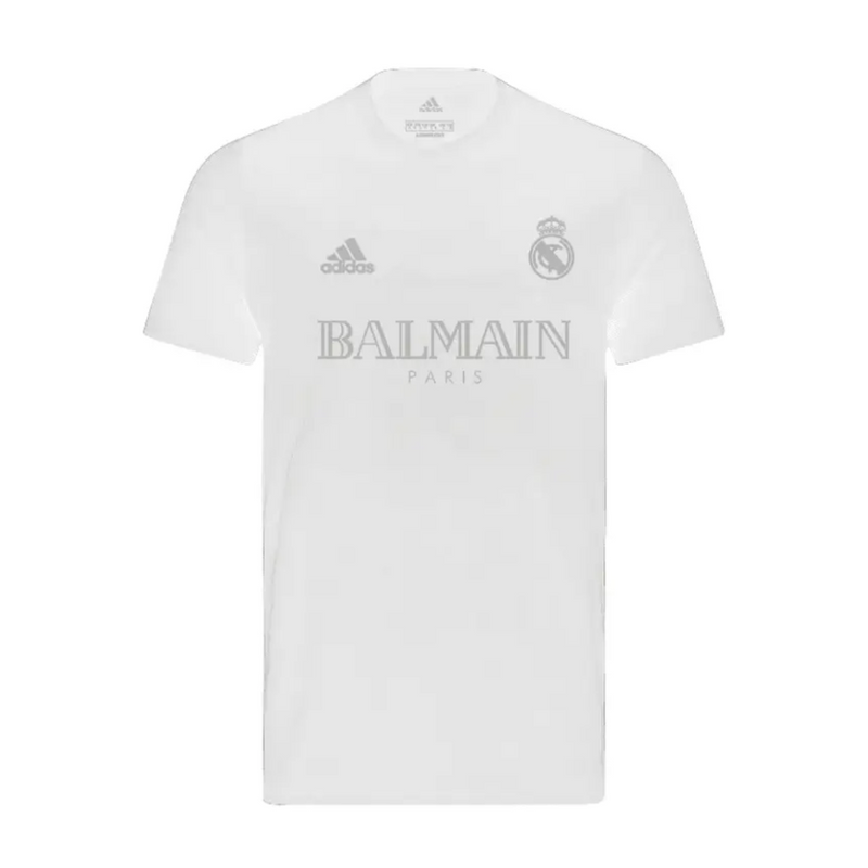 Camisa Real Madrid x Balmain Paris White 2023/24 Edição Especial