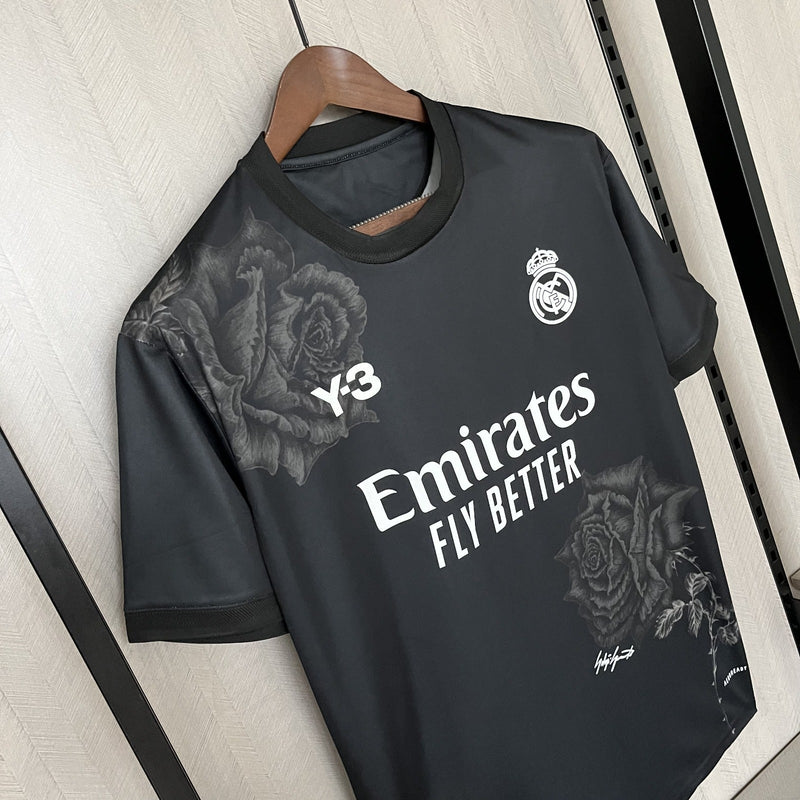 Camisa Real Madrid Y-3 Preta 2024/25 Edição Especial