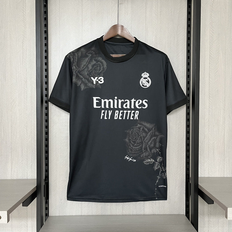 Camisa Real Madrid Y-3 Preta 2024/25 Edição Especial