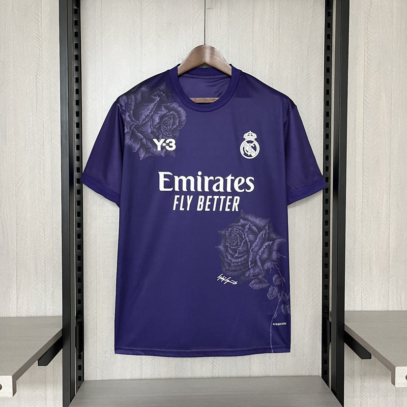 Camisa Real Madrid Y-3 Roxa 2024/25 Edição Especial