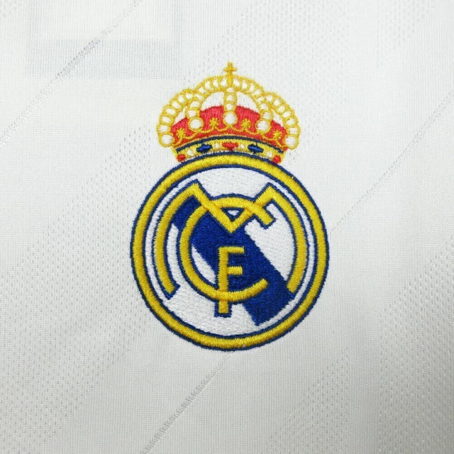 Camisa Retrô Real Madrid Manga Longa 2017/18 Home