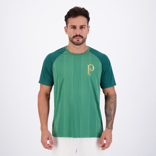 Camisa Palmeiras Palestra Raglan Verde - vista frontal