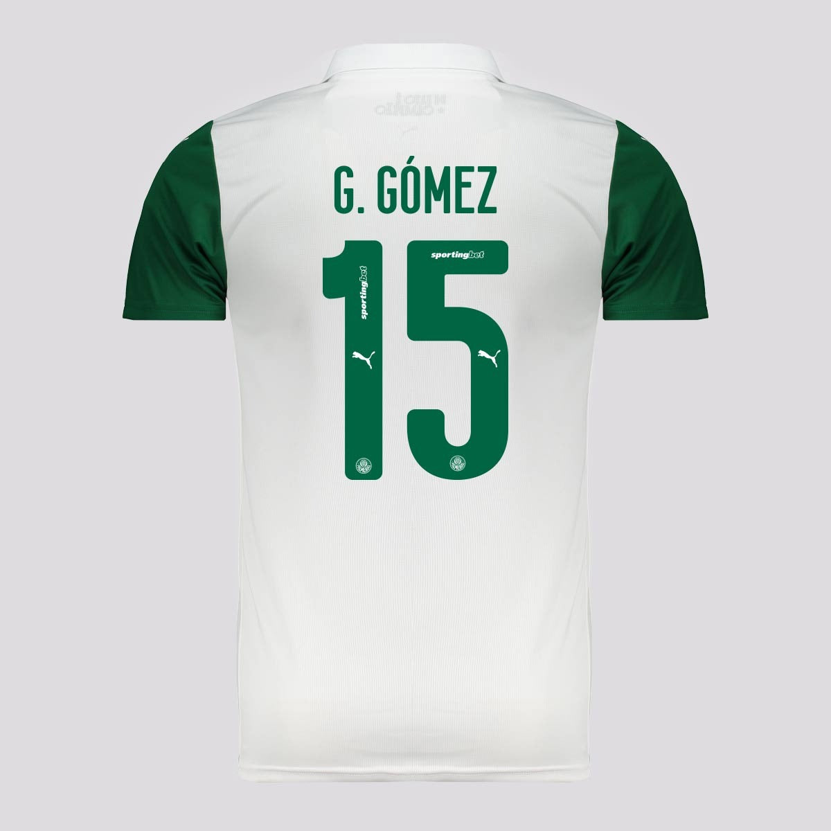 Camisa Puma Palmeiras 2025/26 II - G. GOMEZ N° 15 - vista frontal