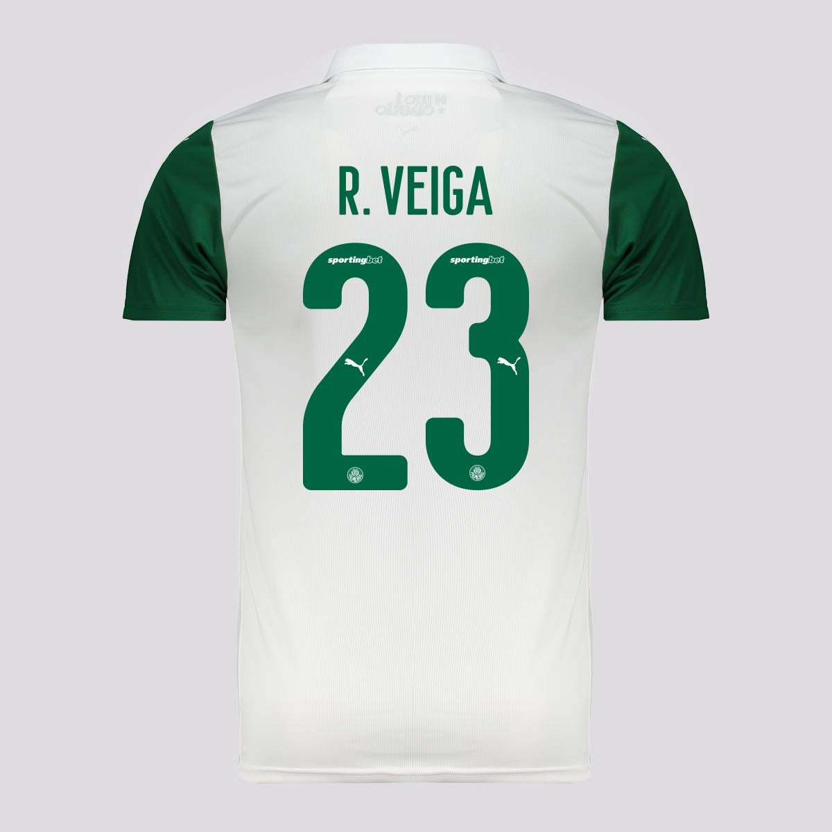 Camisa Puma Palmeiras 2025/26 II - R. VEIGA N° 23 - vista frontal
