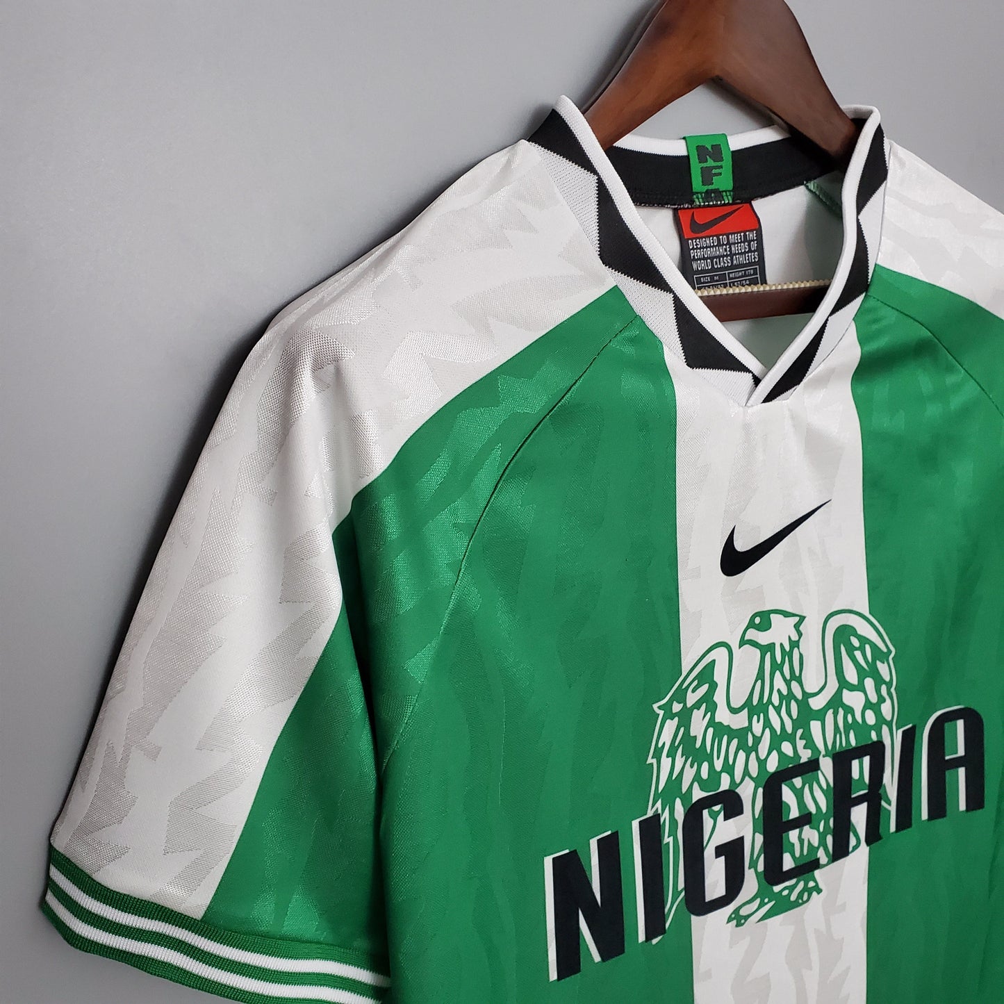 Camisa Nigeria Titular 1996 - Versao Retro - vista traseira