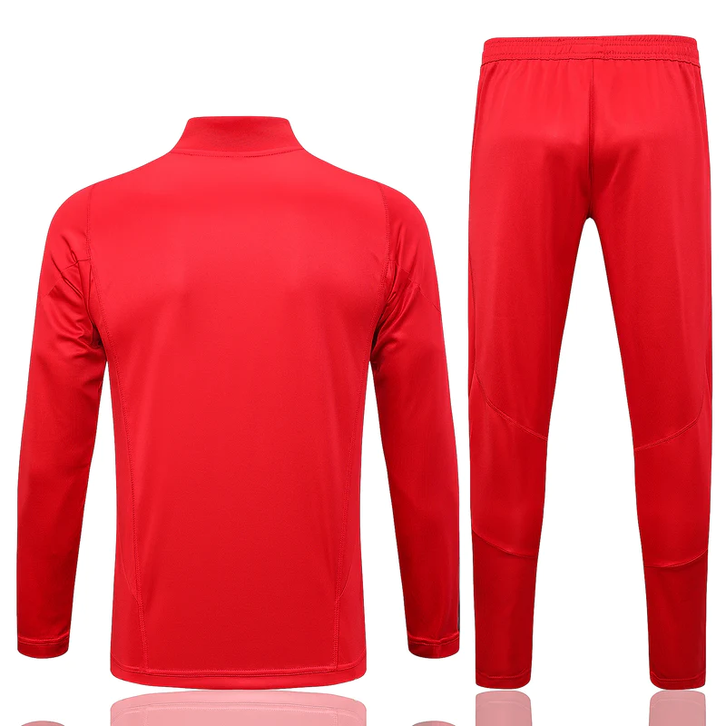 Conjunto Treino Flamengo Ziper Curto Vermelho 2023/24