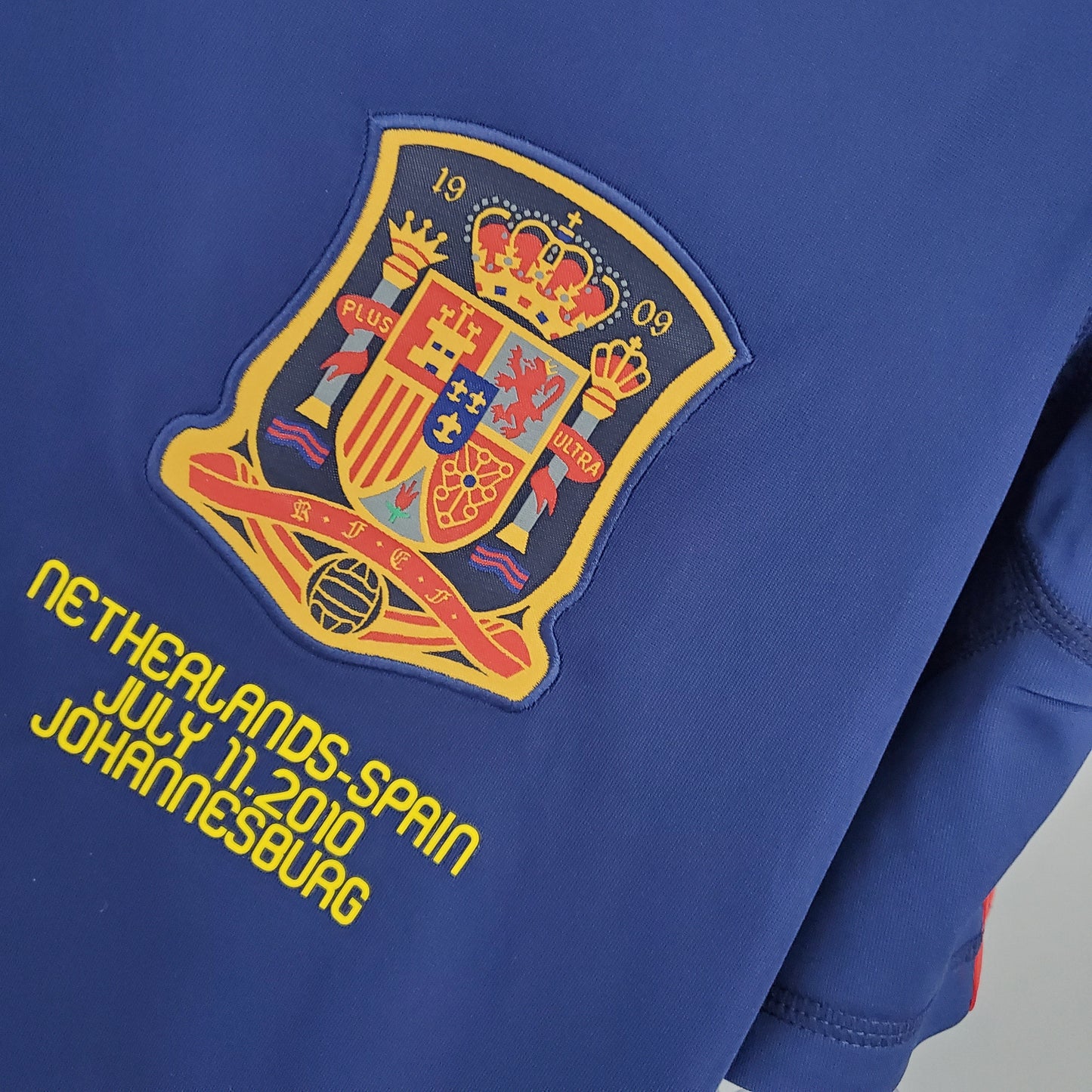 Camisa Espanha Reserva 2010 - Versao Retro - vista traseira