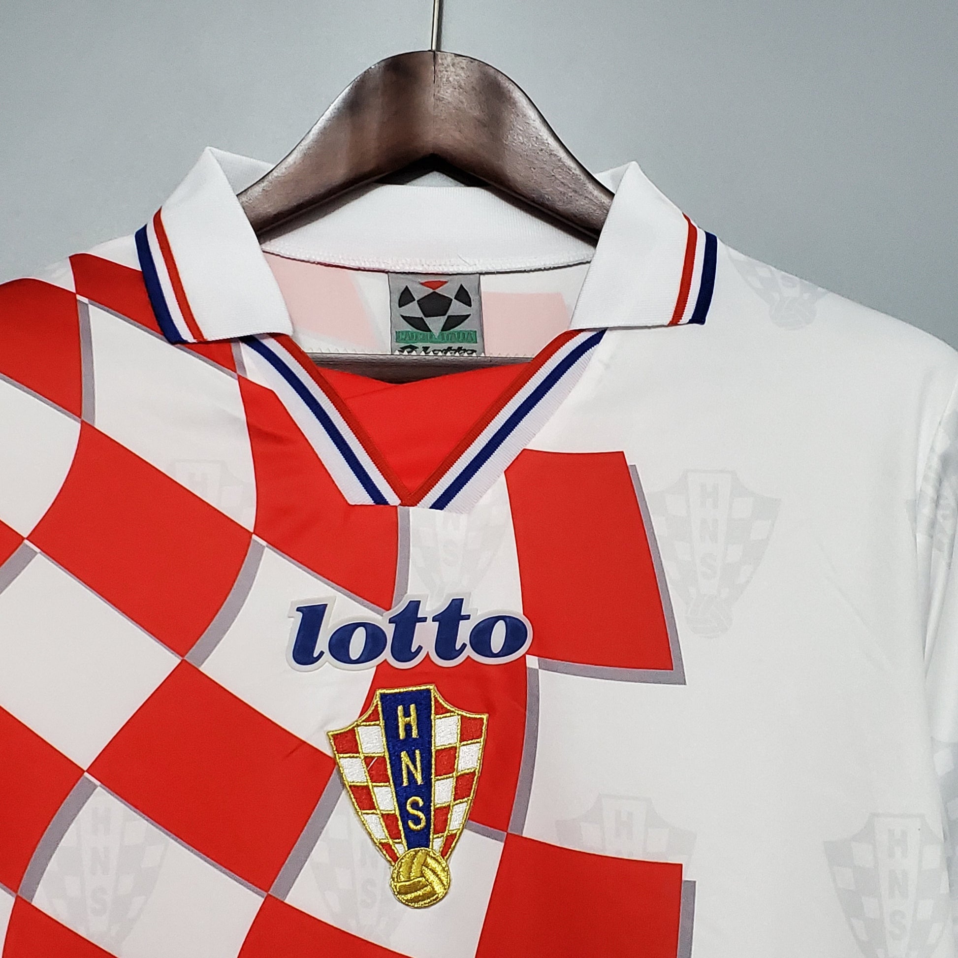 Camisa Croacia 1998 Titular - Versao Retro - detalhe