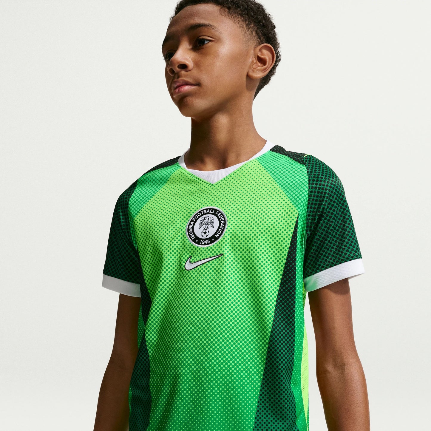 Conjunto Infantil Nigeria 2026/27 I Kit - detalhe