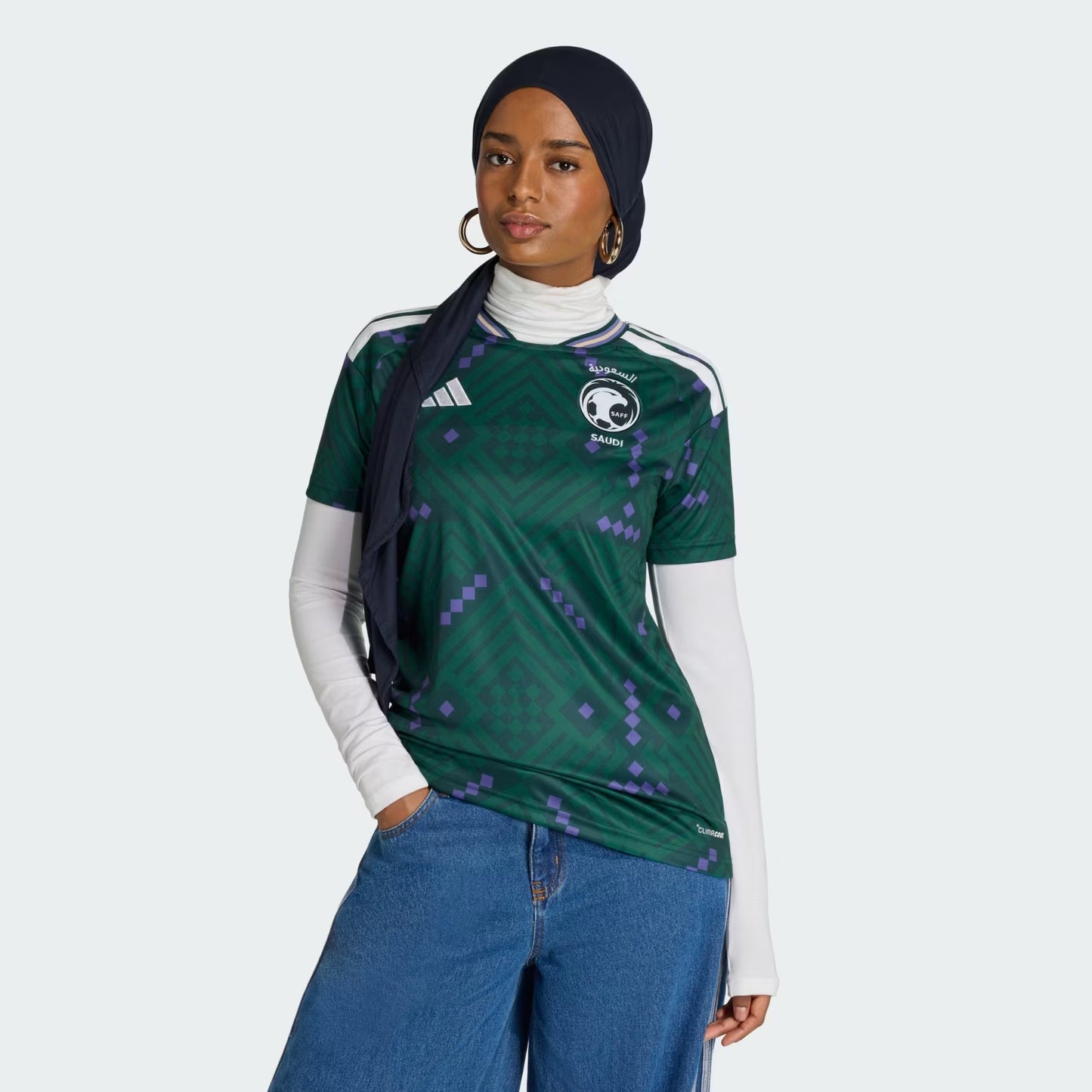 Camisa Feminina Arabia Saudita 2026/27 I - vista frontal