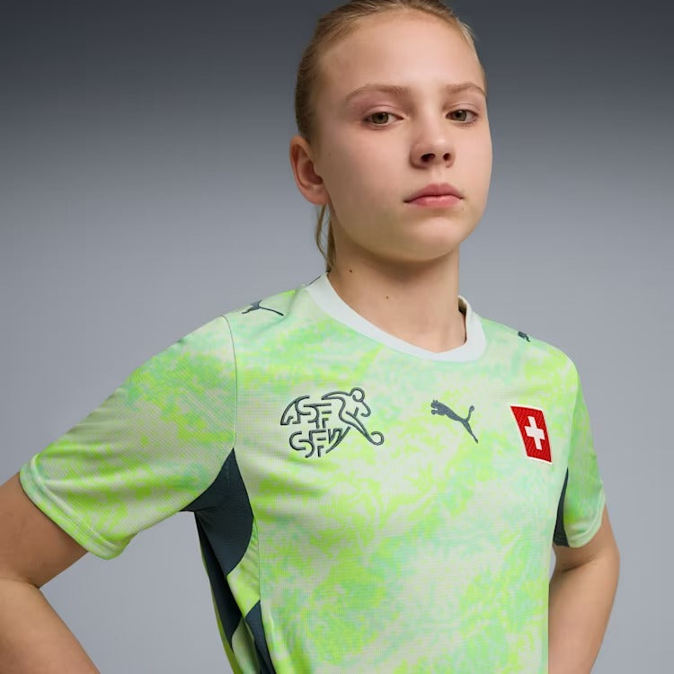 Camisa Infantil Suica 2026/27 II - vista traseira