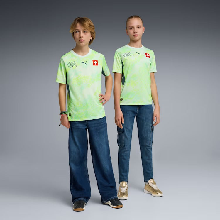 Camisa Infantil Suica 2026/27 II - detalhe