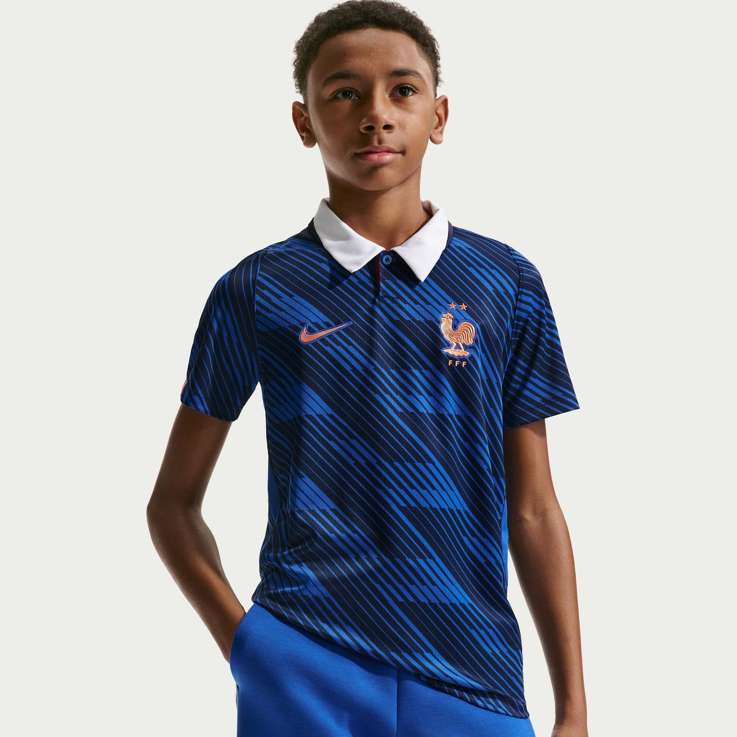 Conjunto Infantil Franca 2026/27 I Kit - vista traseira