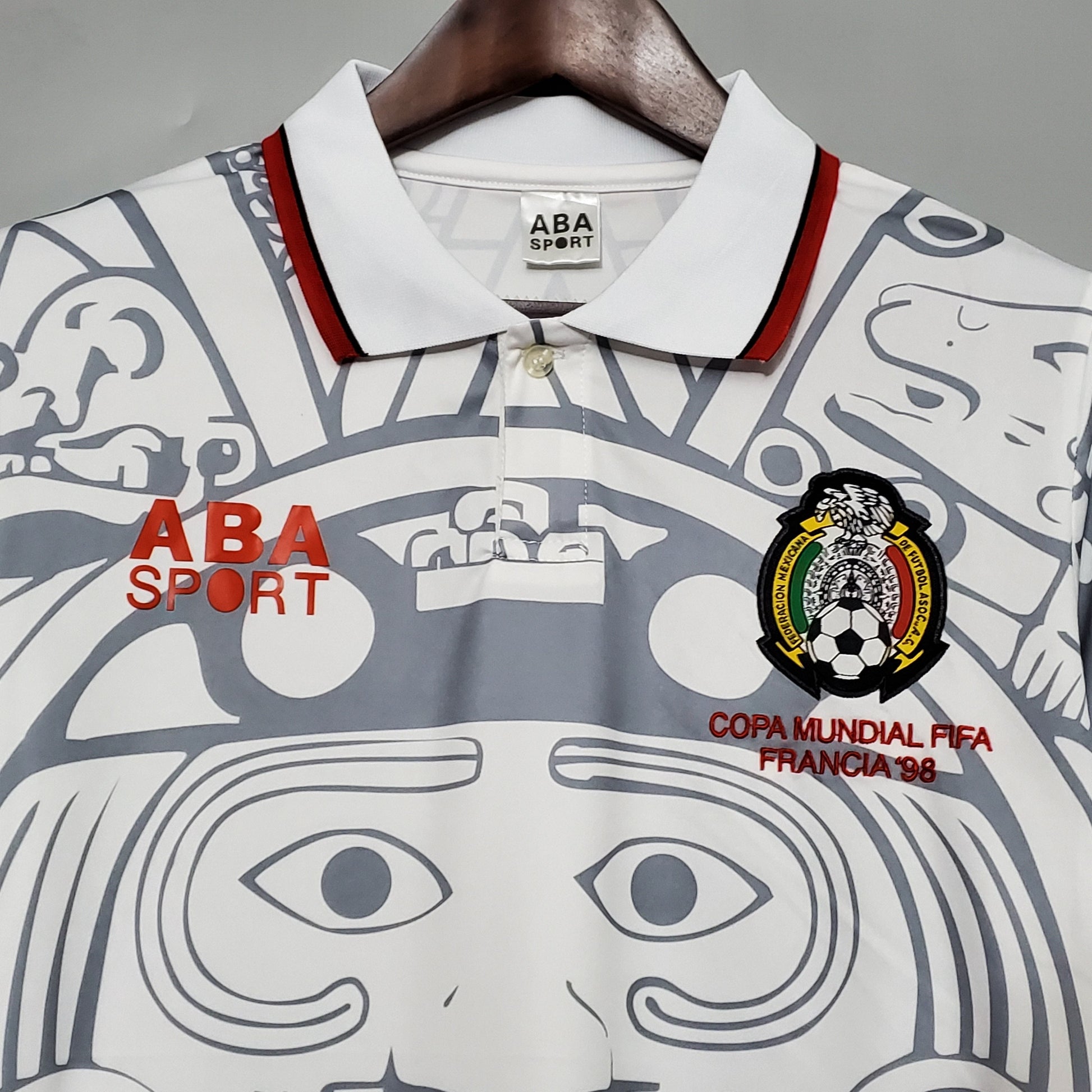 Camisa Mexico Reserva 1998 - Versao Retro - detalhe